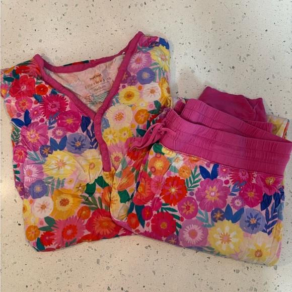 Little Sleepies Other - Little Sleepies Colorful Floral Pajama Set